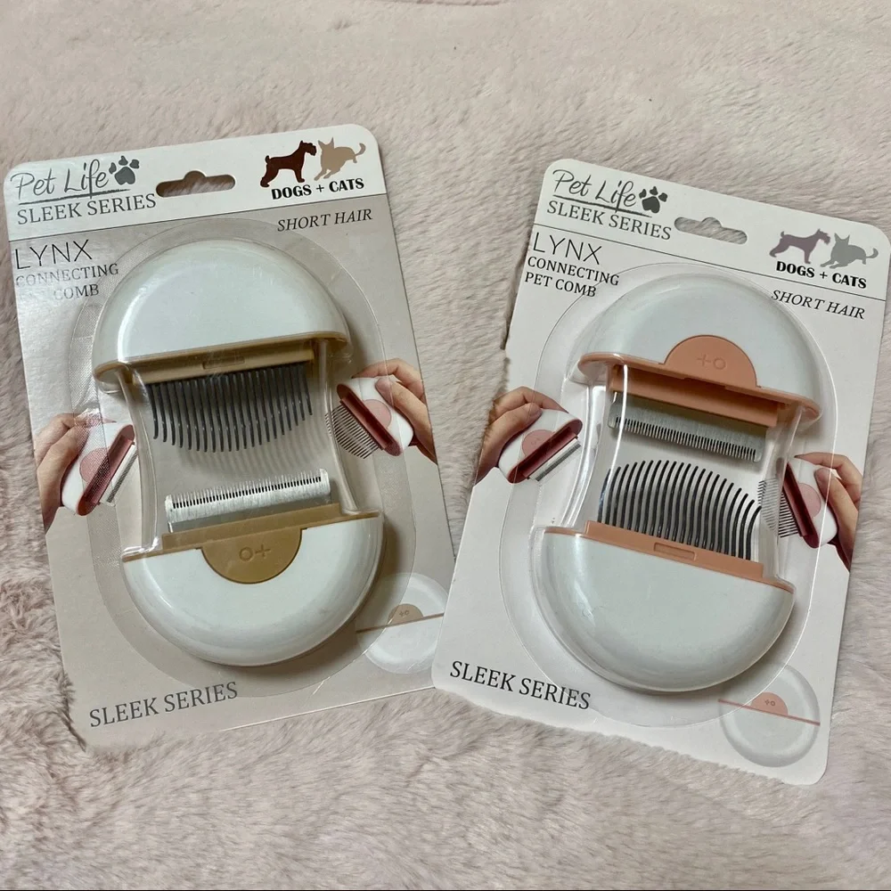 PETLIFE LYNX 2-in-1 Travel Grooming Comb New